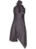 Coperni asymmetric halterneck minidress - Grey
