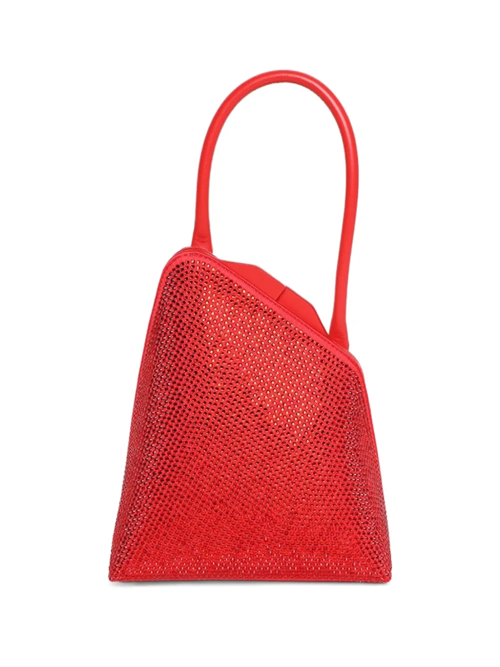 The Attico Sunset rhinestone-embellished shoulder bag - Red