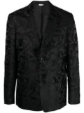 Comme des Garçons Homme Plus single-breasted jacquard blazer - Black