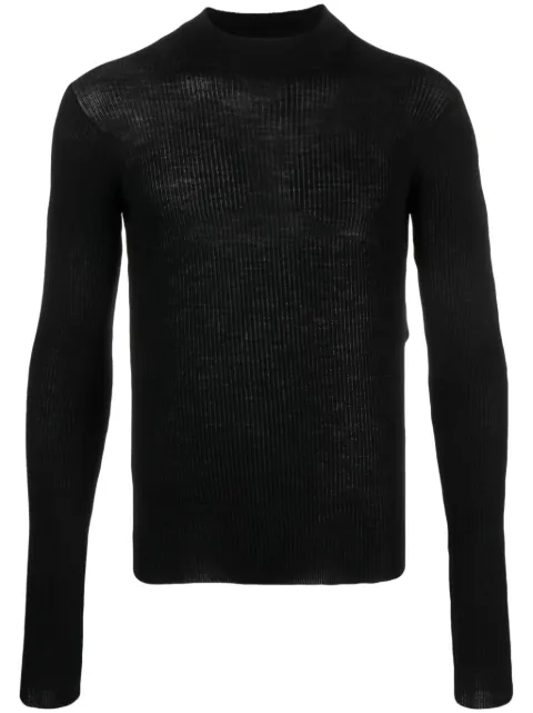 Ann Demeulemeester Bastiaan ribbed-knit jumper