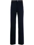 Off-White stripe-detail straight-leg trousers - Blue