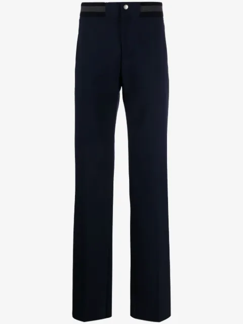 Off-White pantalones rectos con detalle de rayas