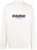 OAMC logo-print crew-neck sweatshirt - White