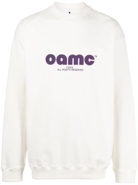 OAMC sweatshirt med rund hals og logotryk