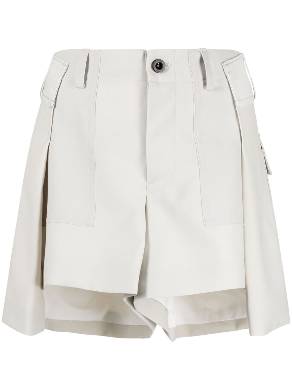 sacai Shorts met vlakken Beige