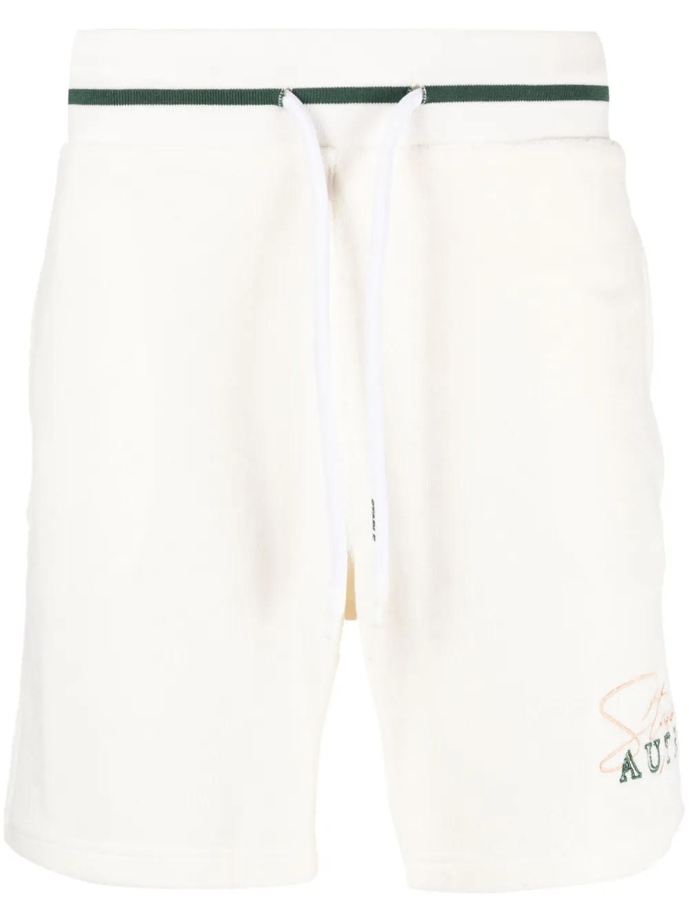 Shop Autry Logo-embroidered Track Shorts In 白色