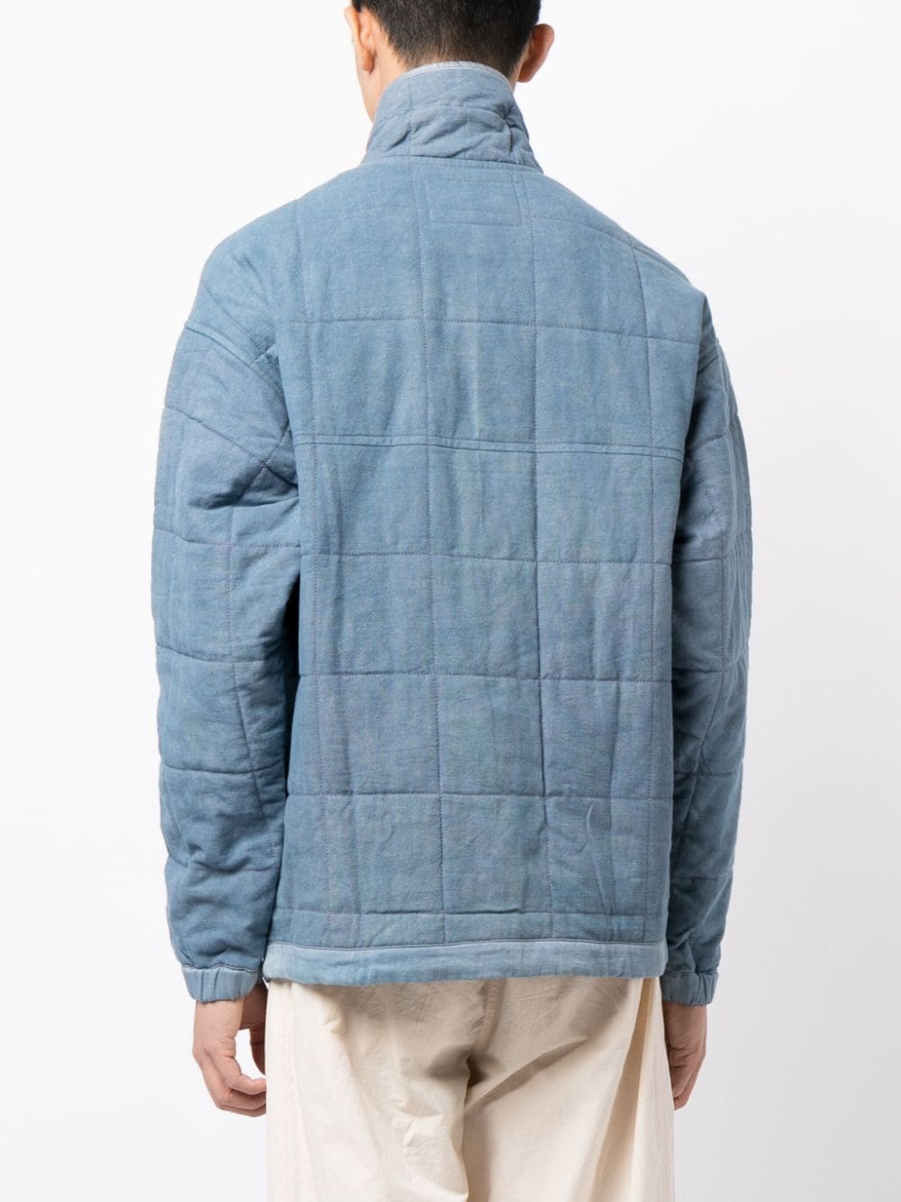 Shop Story Mfg. Polite Padded Organic Cotton Jacket In Blue