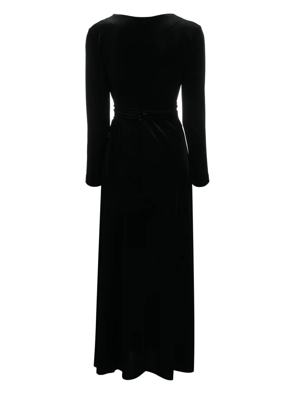 D.Exterior Maxi-jurk met diepe hals - Zwart