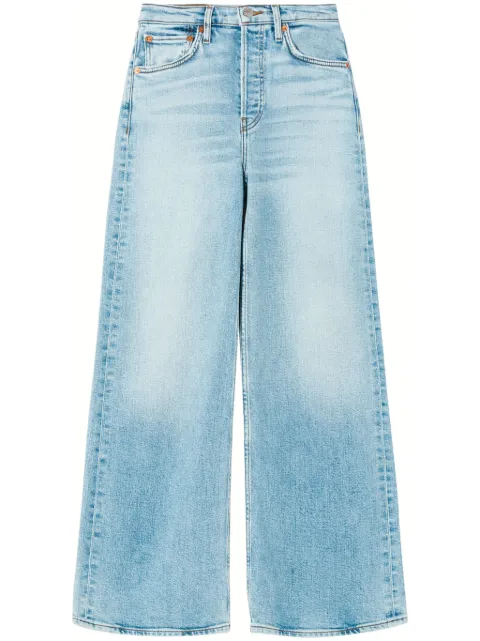 RE/DONE cropped jeans med brede ben