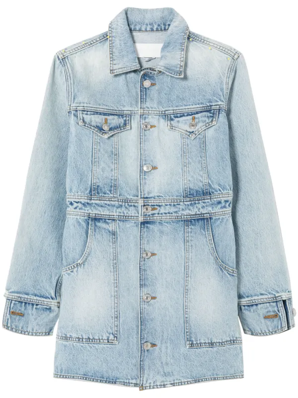 Denim best sale trucker dress