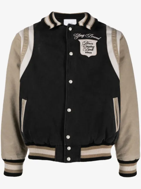 RHUDE veste bomber à logo brodé