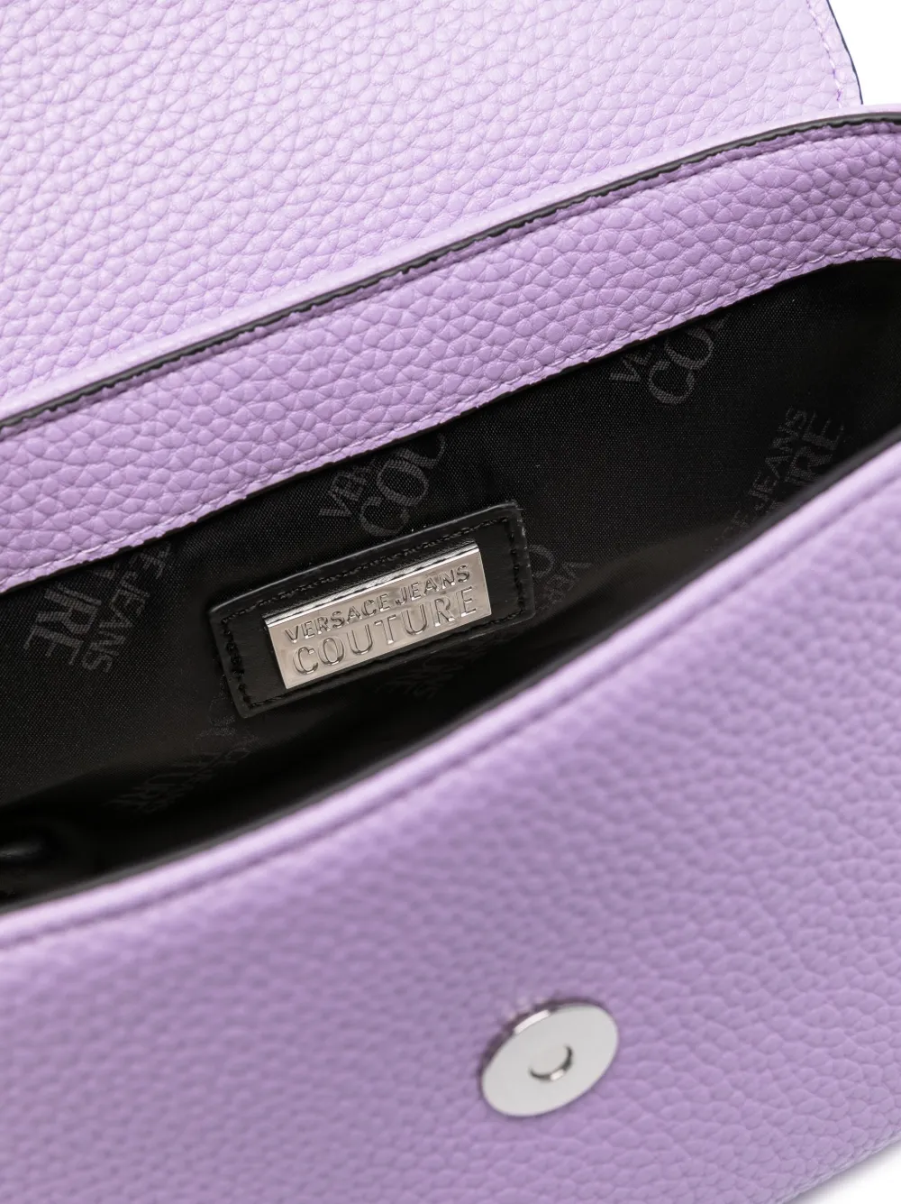 Versace Jeans Couture Schoudertas met logoplakkaat Paars