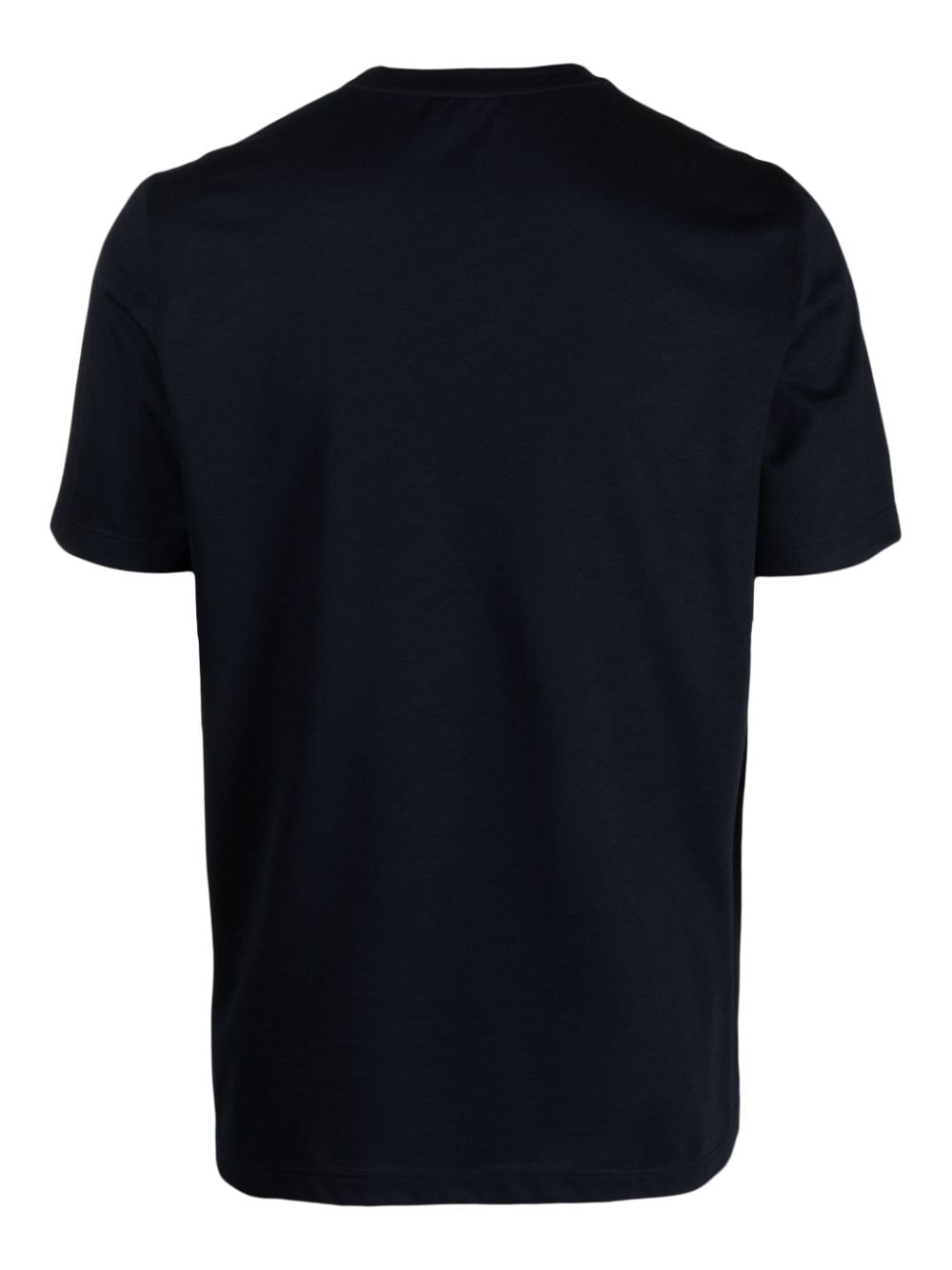 Shop D4.0 Crew-neck Virgin Wool T-shirt In Blue