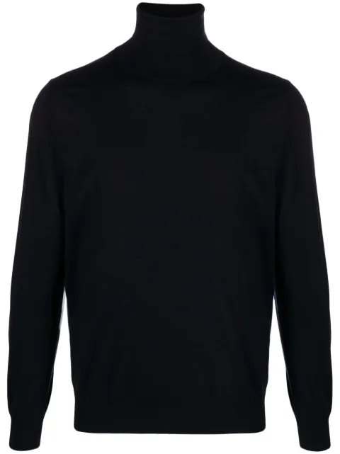 Laneus roll-neck fine-knit jumper