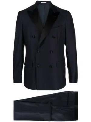 Giorgio Armani ダブルスーツ | ブルー | FARFETCH JP