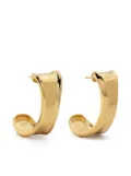 Recto twisted hoop earrings - Gold