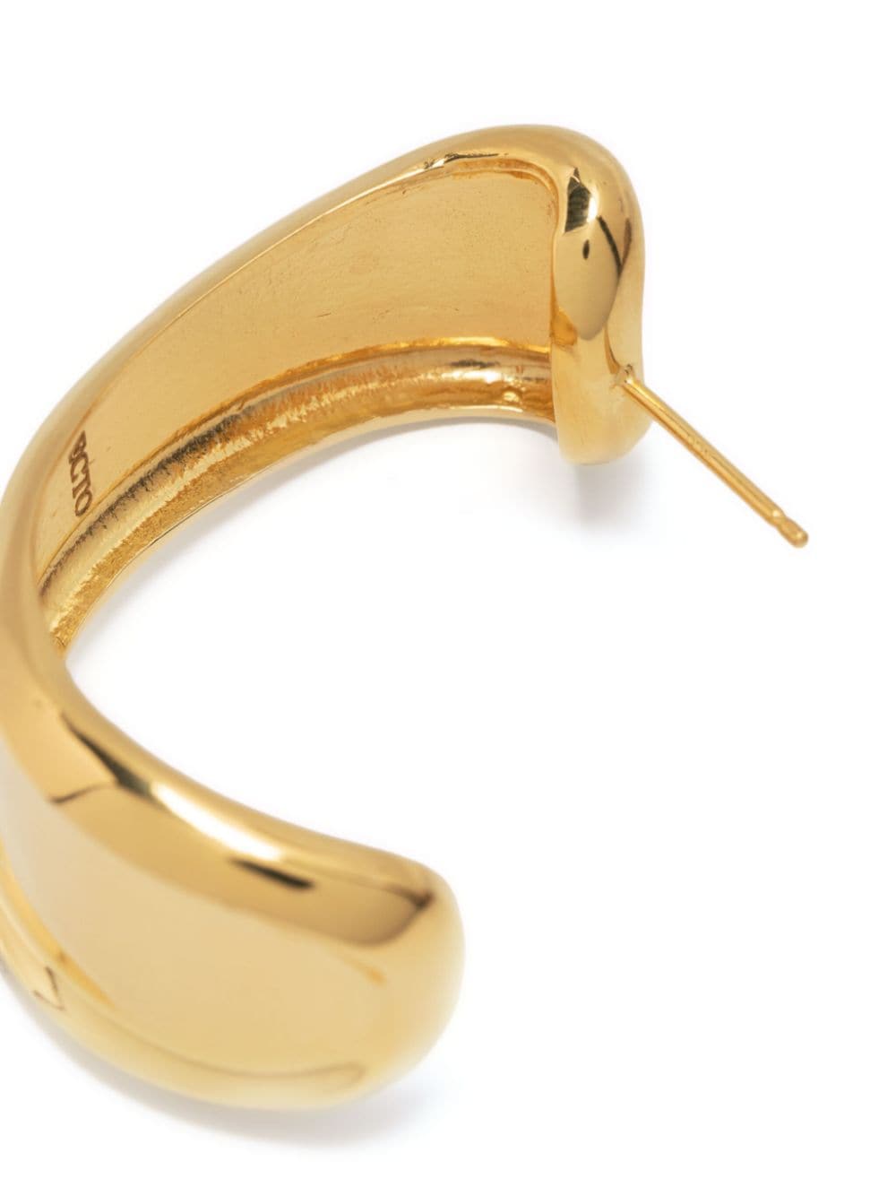 Shop Recto Twisted Hoop Earrings In Gold