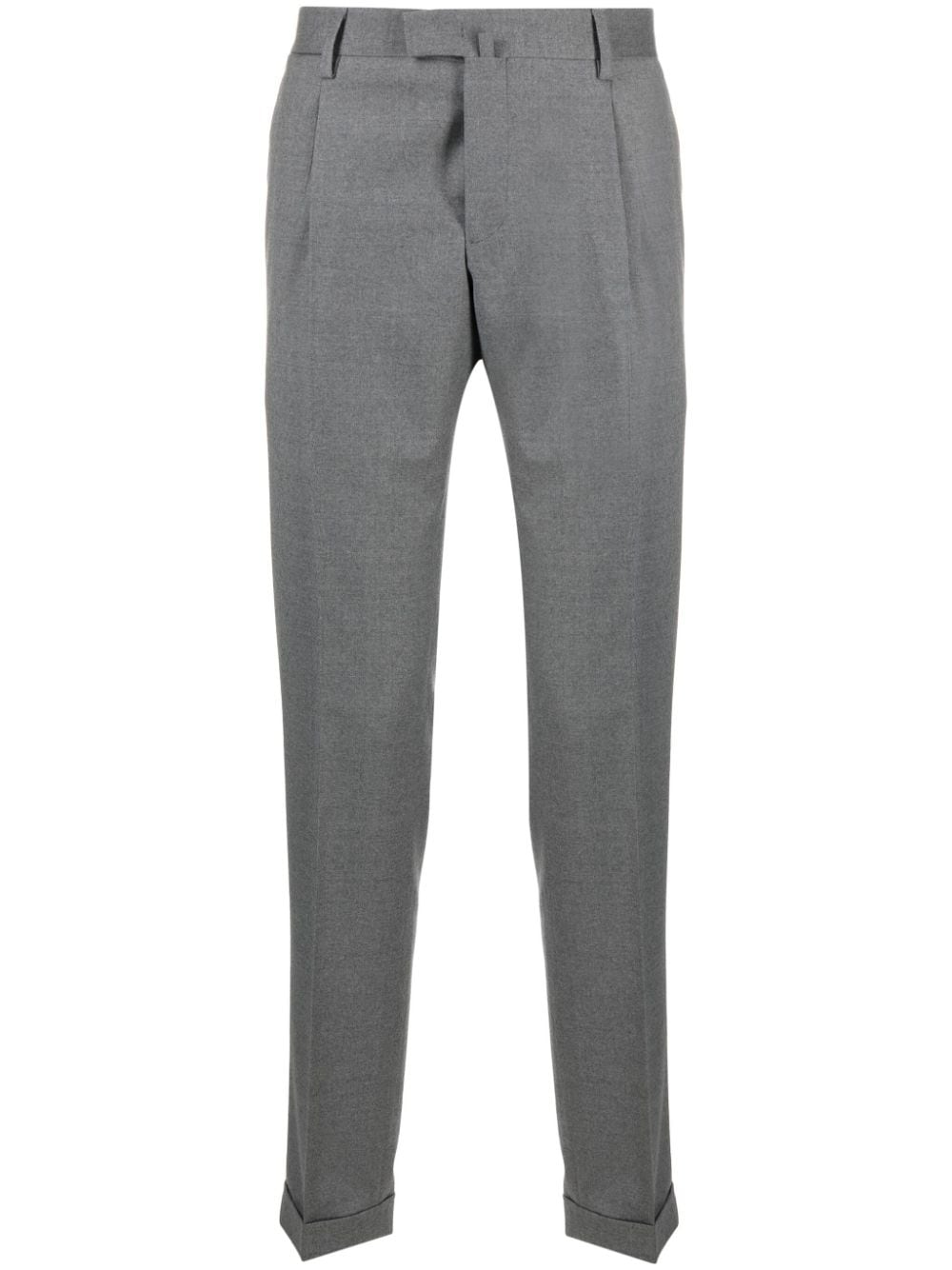 Briglia 1949 Tailored Virgin Wool Trousers In Grey