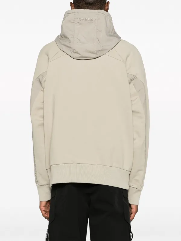 Reebok logo embroidered Cotton Hoodie Neutrals FARFETCH ZA