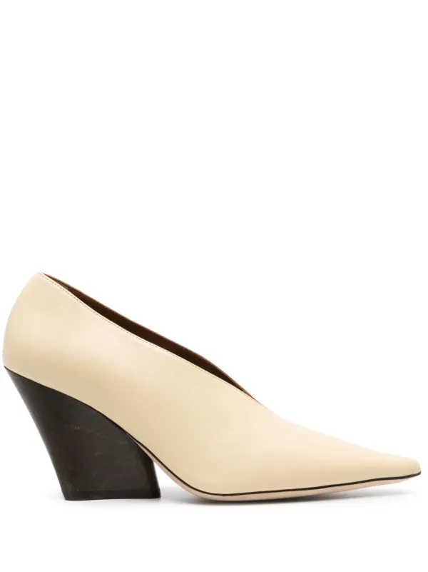 Rejina Pyo 85mm pointed toe Leather Court Shoes Farfetch