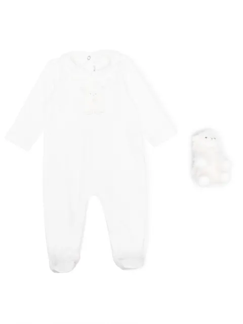 Tartine Et Chocolat graphic-print cotton babygrow set