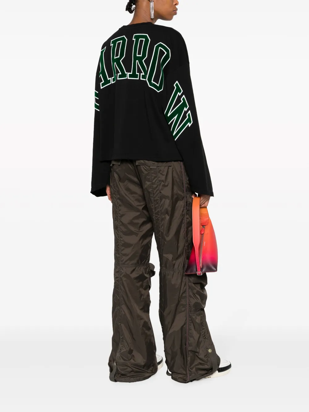 BARROW T-shirt met logoprint - Zwart