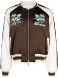 RHUDE Souvenir embroidered bomber jacket - Brown