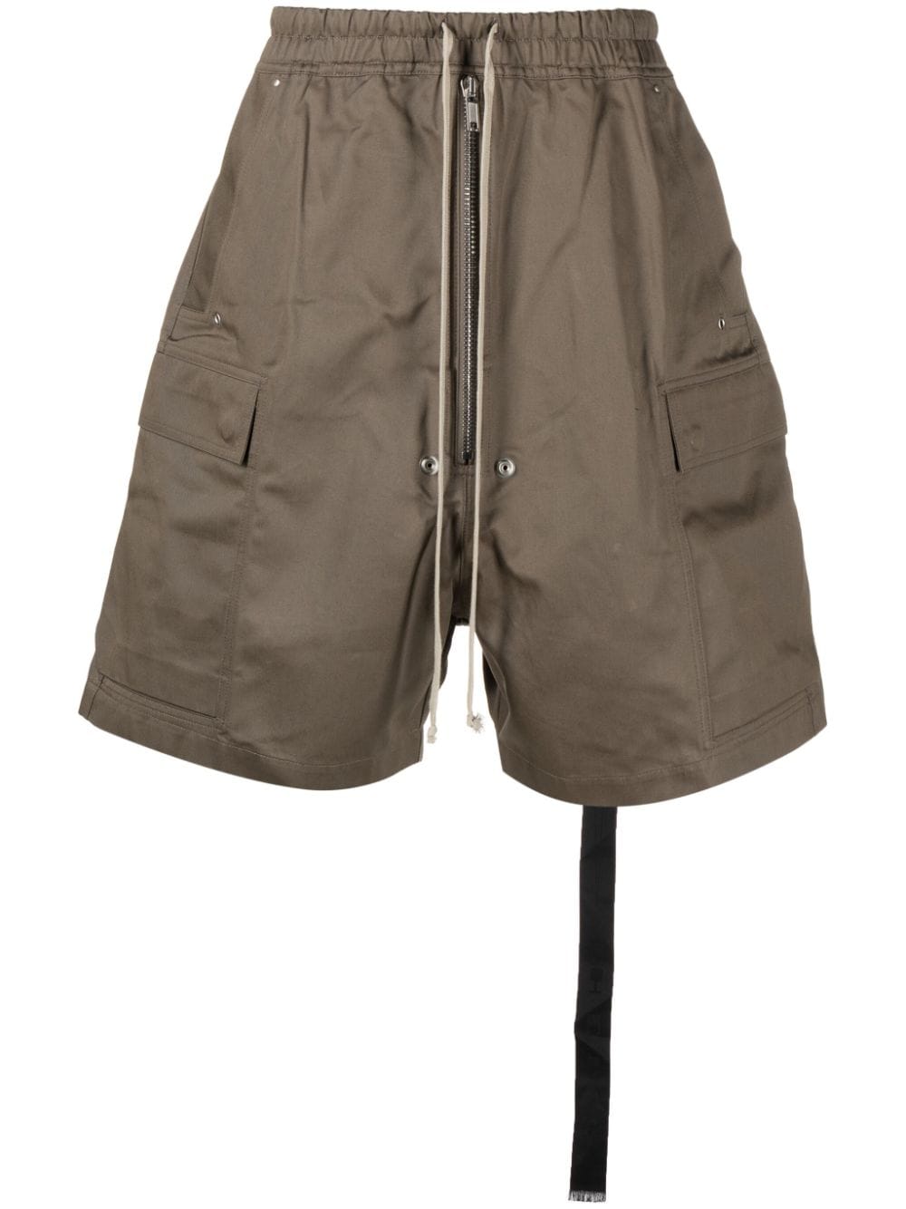 Shop Rick Owens Drkshdw Drawstring Cargo Shorts In Grey