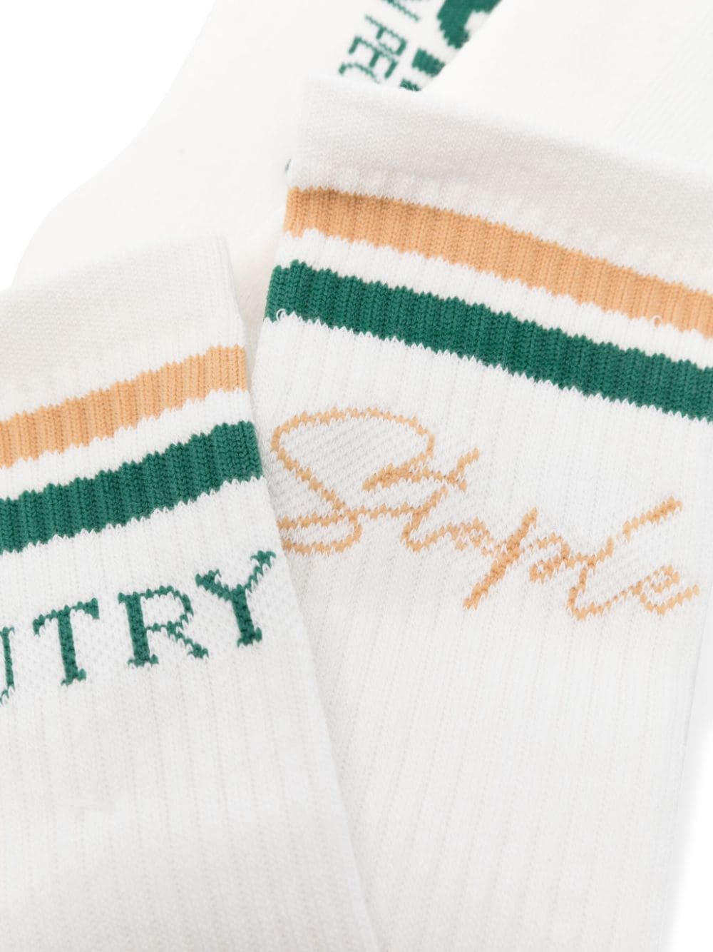 Autry logo-embroidered cotton socks - Wit