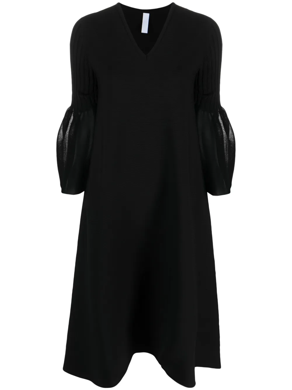 CFCL Pottery 9 Long Sleeve Fit & Flare Sweater Dress in Black