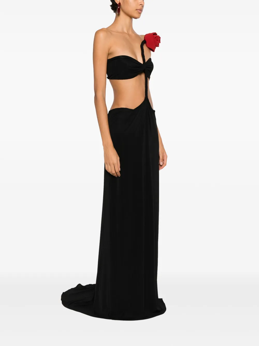 Magda Butrym Bandeau avondjurk Zwart