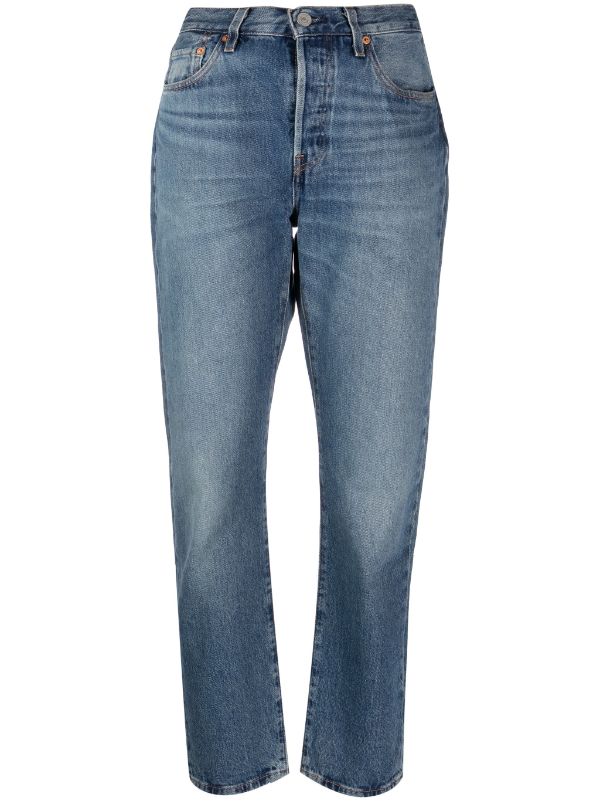 Levi's high-waisted straight-leg Jeans - Farfetch