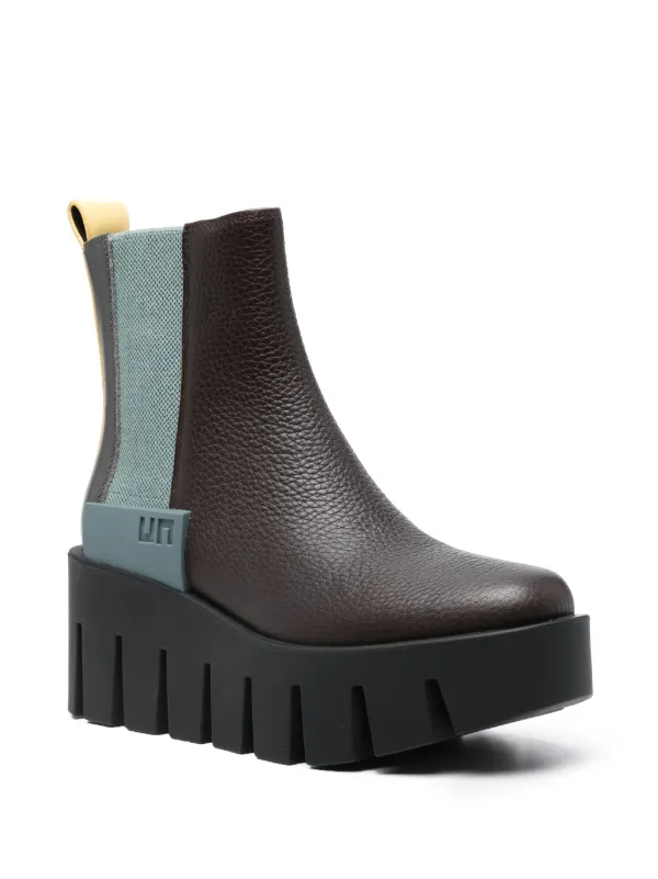 black ankle boots with grip