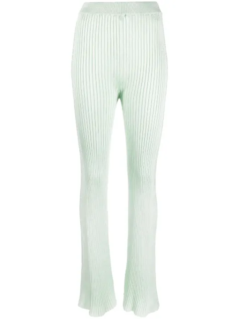 Jil Sander fully-pleated flared-leg trousers