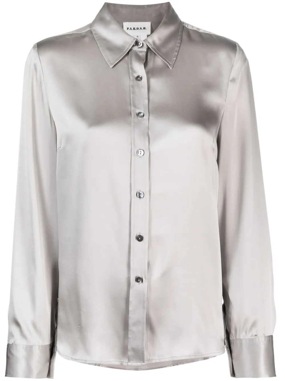 P.A.R.O.S.H. Zijden blouse Grijs