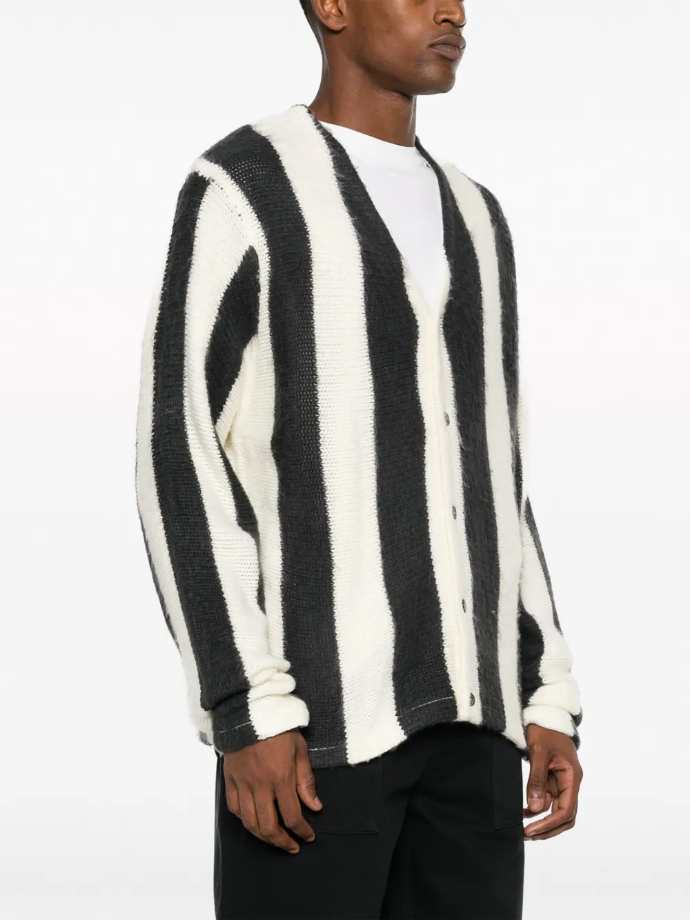 Stüssy Striped Brushed Cardigan - Farfetch