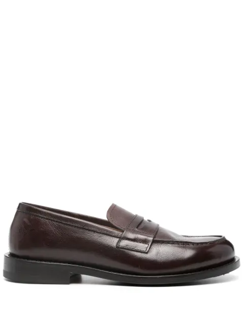Henderson Baracco leather penny loafers