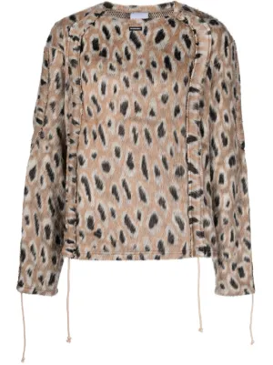 River island leopard on sale jumper