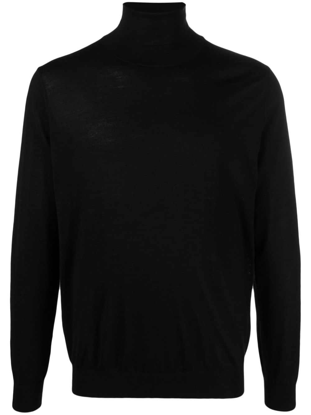 roll-neck fine-knit jumper