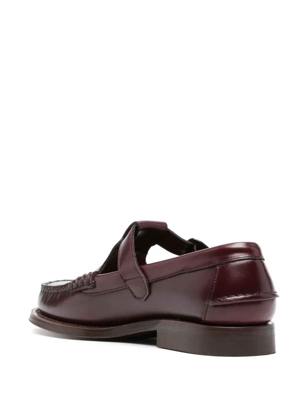  Hereu Mocasines Alber Con Puntera De Almendra - Rojo 