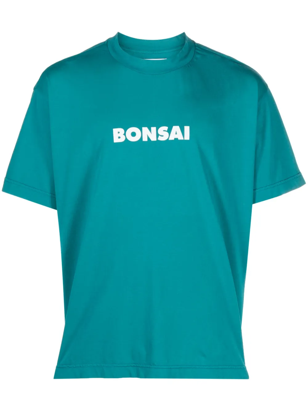 Bonsai logo-print cotton T-shirt - Black