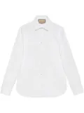 Gucci Interlocking G logo-print cotton shirt - White