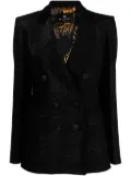 ETRO double-breasted lamé blazer - Black