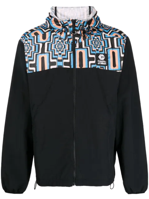 Marcelo Burlon County of Milan Jaqueta corta-vento com capuz