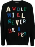 Undercover patch-lettering cotton sweatshirt - Black