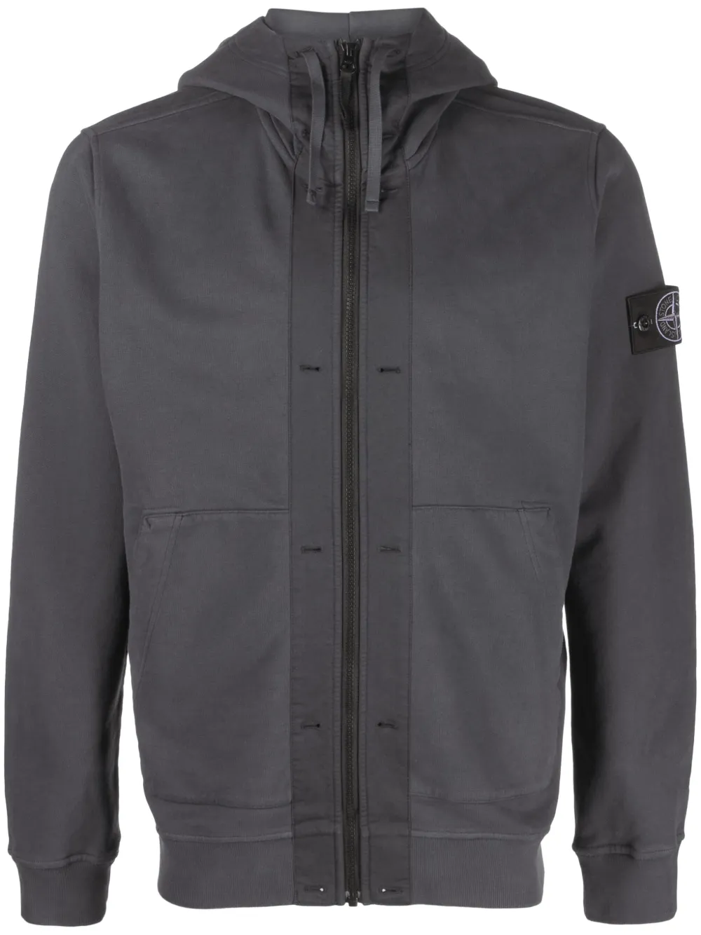 Stone Island Sweater met Compass-logopatch Grijs