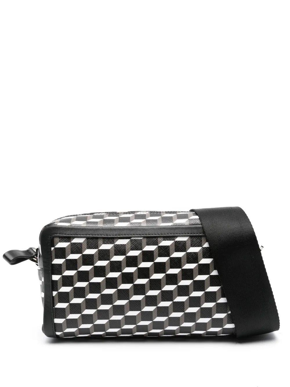 Pierre Hardy Cube Box Leather Shoulder Bag In Black
