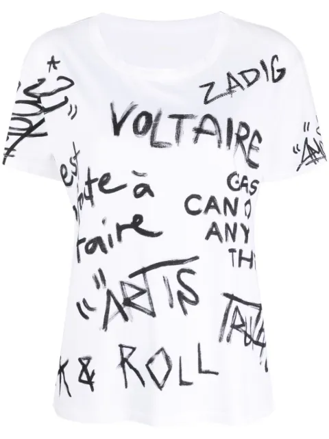 Zadig&Voltaire Marta T-Shirt mit Logo-Print