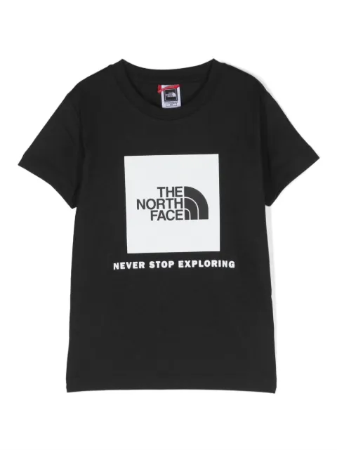 The North Face Kids logo-print cotton T-shirt