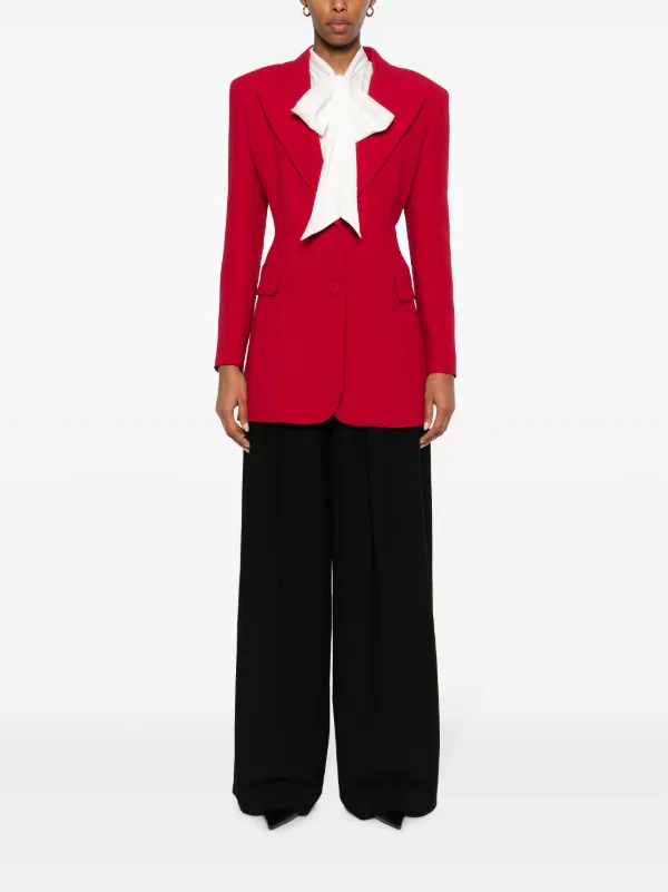 Ermanno Scervino single-breasted peak-lapels Blazer | Red
